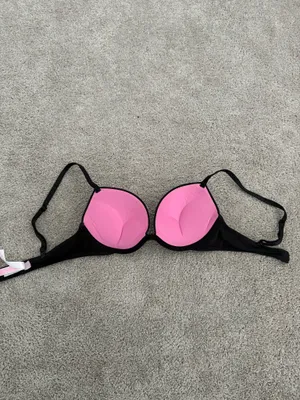 PINK Black Push-Up Victoria's Secret Bra thumbnail 4