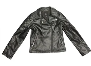 Art Class Black Cropped Moto Jacket Women’s Small Biker Streetwear Coat thumbnail 1
