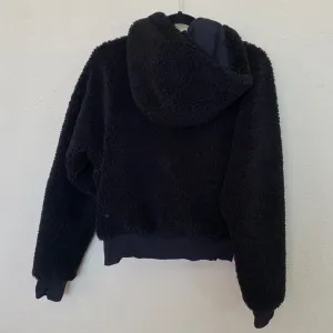 Lululemon Textured Fleece 1/2‎ Zip Black size 4 sherpa hooded thumbnail 4