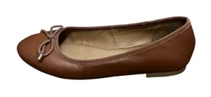 Crown & Ivy Brown Ballet Flats with Bow thumbnail 1