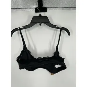 Skims Fits Everybody Lace Scoop Bralette Onyx Black Kim Kardashian Adjustable M thumbnail 2