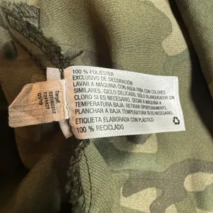 Wild‎ Fable Camouflage Lace Trim V-Neck Midi Slip Dress Green Camo XS S Y2K thumbnail 6