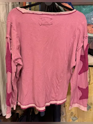 NWOT Free People We The Free You're A Star Tee - pink magenta - Small thumbnail 7