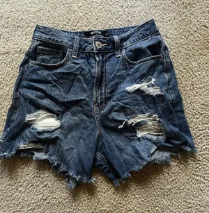 Hollister Distressed Denim Shorts thumbnail 1