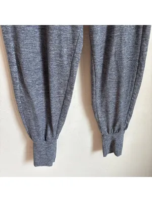 Aerie High Waisted Gray Joggers Lounge Pants Slouchy Cuffed Pockets Size S thumbnail 3