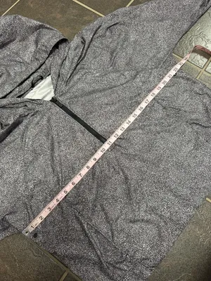 Lululemon I Put A Shell On You 1/4 Zip Hooded Long Sleeve Jacket Black White 10 thumbnail 11