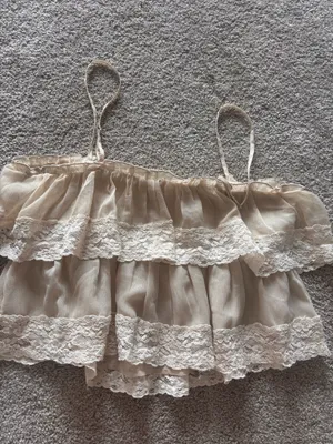 American Eagle ruffle tank top thumbnail 3