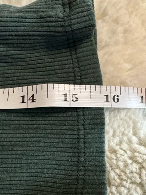 Cotton On Dark Green Ribbed Cropped Tank thumbnail 5