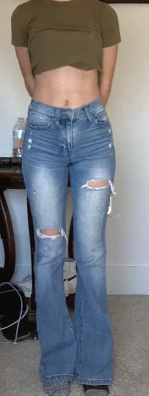 Bootcut Blue Jeans Size 24 thumbnail 6
