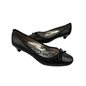 *Sam Edelman Hope Kitten Heels Women’s Size Back Patent Leather Academia Croc thumbnail 5
