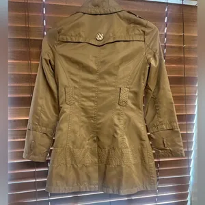 Yoki New York Waterproof Trench Coat Size‎ M Beige Classic Rain Jacket (No Belt) thumbnail 2