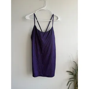 Patagonia Womens XL‎ Purple Geometric Strappy Criss Cross Shelf Bra Tank Top thumbnail 2