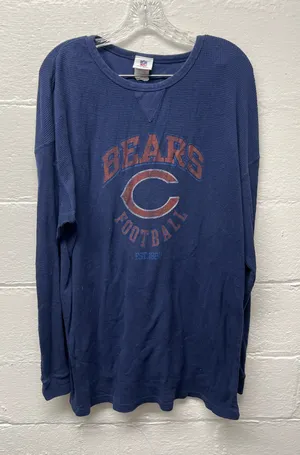 NFL Waffle Knit Chicago Bears Long Sleeve Shirt thumbnail 1