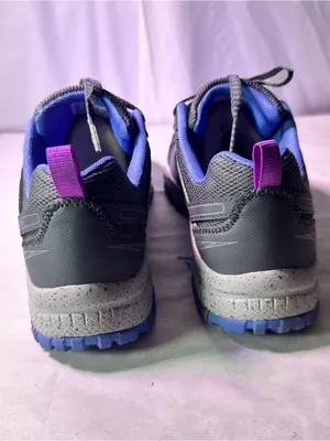 Skechers Gray Athletic Walking Shoe with Purple & Light Blue Accents thumbnail 7