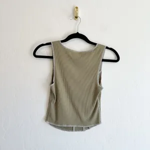 And‎ Now This | Contour Ribbed High-Low Cami Tank in Sage Green thumbnail 3