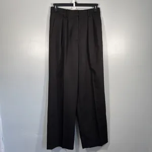 BOA Longline Dad Trousers Oversized Tailored Pleated Black Pants L NWOT thumbnail 2