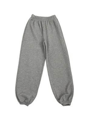 Princess Polly Waffle Knit Baggy Casual Loose Gray Jogger Sweatpants Size 4 thumbnail 1