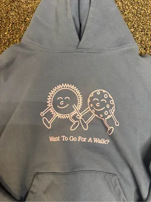 Lonely Ghost "Want To Go For A Walk?" hoodie thumbnail 2