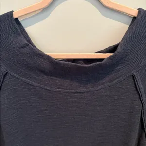 We The Free Blue OTS Top By Free People in Size M thumbnail 2