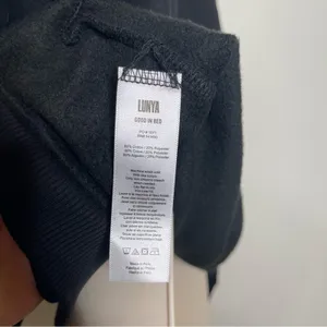 Lunya Cozy Fleece Crew Black Oversized Sweatshirt sz XS S thumbnail 10