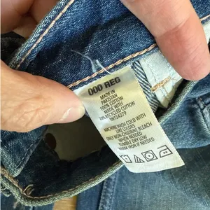 Aeropostale Jeans Super Low Rise Ultra Wide Leg Size 000 Reg Blue` thumbnail 4