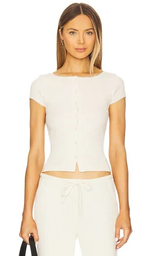 Free People Most Wanted Cardi in Ivory thumbnail 1