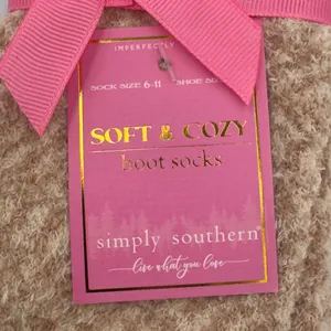 NWT Simply Southern "Soft & Cozy" Boot Socks Sock Size 6-11 Shoe Size 4-10 thumbnail 3