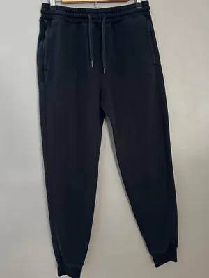Hollister Black Relaxed Jogger Sweatpants Mens S Drawstring Pockets Cotton Blend thumbnail 1