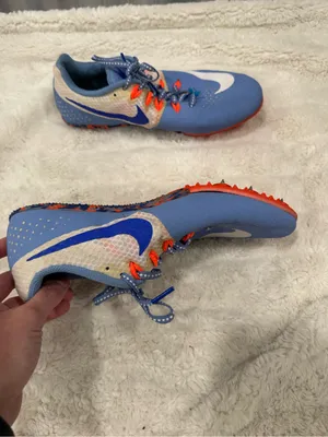 Nike Women’s Zoom Rival S8 Chalk Blue Hyper Orange Track Shoes thumbnail 5