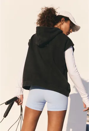Free People Movement Sleeveless Hoodie Sweater Muscle Sweatshirt Women’s M thumbnail 5