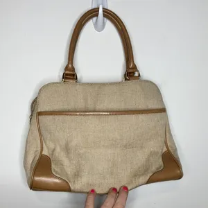 Etienne Aigner woven‎ purse tan thumbnail 3
