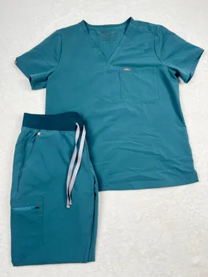 Figs Hydrogreen 1st Release Catarina Scrub Set Top & Joggers L EUC thumbnail 1