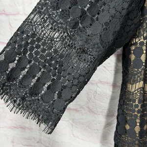 Jessica Howard Black Lace Overlay Dress with Beige Lining Sze 20W thumbnail 6