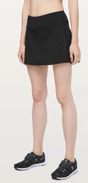 Lululemon Pace Rival Skirt (Tall) 15" in Black Size 2 Tall thumbnail 1