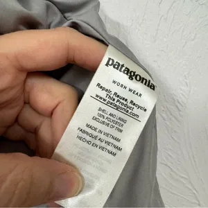 Patagonia Las Gatos Grey Fleece Full Zip Vest Womens M Outdoorsy Hiking Jacket thumbnail 2