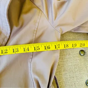 Banana Republic Water-Resistant Tie-Sleeve Trench Coat Jacket Camel Tan Belted thumbnail 7