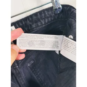 Abercrombie & Fitch Curve Love Mom High Rise Jeans Size 28 (6) Black Grunge Edgy thumbnail 11