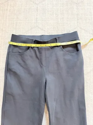 Quince Black Stretch Ponte Straight Leg Pants Size Small Work Trouser thumbnail 5