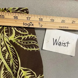 Intriguing Threads Size XL Brown Green Asymmetrical Skirt Fairy Romantic Y2K thumbnail 9