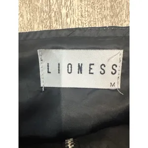 Lioness Papa Don't Preach Black Floral‎ Corset Top Front Zip Satin Size Medium thumbnail 3