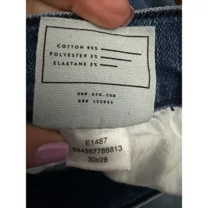 AYR The Riser Skinny Jeans Sz 30x28 High Rise Blue Stretch Denim Women's III12-1 thumbnail 5