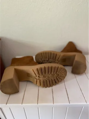 Dolce Vita camel suede platform ankle boots Brown Size 7.5 thumbnail 4
