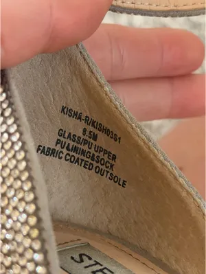 Steve Madden Silver Rhinestone Heels thumbnail 4
