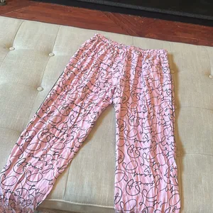 Pink Victoria's Secret Graphic Pajama Pants Boxer Style Size XS thumbnail 8