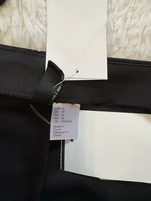 H&M Black Crop Top with Rhinestone Bow thumbnail 2