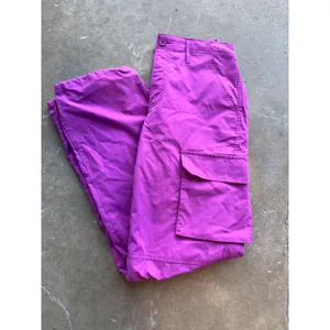 Love Tree Magenta Purple Cargo Pants High Waisted Multi Pocket Utility Womens S thumbnail 2