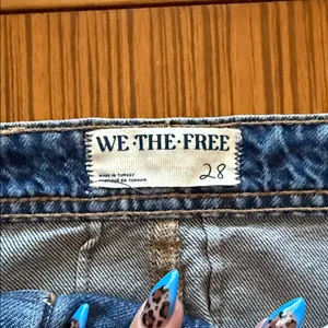 We The Free Wide Leg Blue Jeans! thumbnail 4