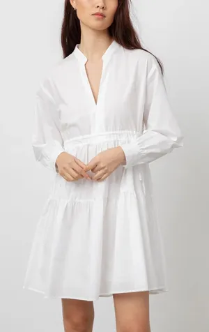 Rails‎ Ivy Dress White Mini Long Sleeve thumbnail 1