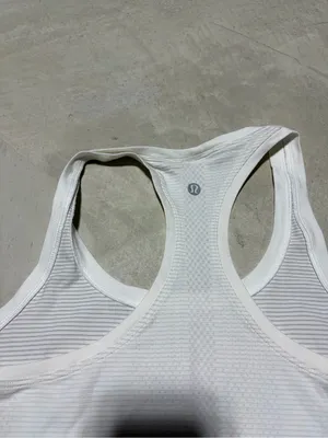 Lululemon swiftly tech White Klutch Baseball Racerback Tank Blue & Pink 6 thumbnail 7