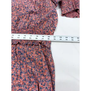 Rebecca Minkoff Floral Peasant Dress XXL Boho Smocked Tiered Mini -‎ AS IS thumbnail 14